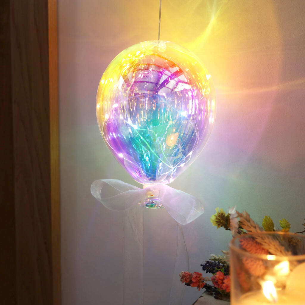Hanging Iridescent Balloon LED Light, 1 of 4