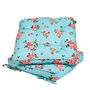 Set Of Two Blue Rose Seat Cushions With Ties, thumbnail 2 of 4