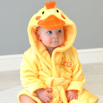 Personalised Twins Soft Chick Dressing Gown Set, 3 of 6