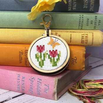 You Grow Girl! Mini Matchbox Cross Stitch Kit, 4 of 6