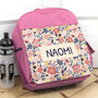 Personalised Kids Pink Backpack, thumbnail 1 of 5