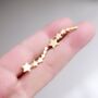 Shooting Star Earrings, Star Climber Studs, Gold Star Earrings, thumbnail 1 of 7