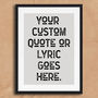 Custom Vintage Style Quote Print, thumbnail 3 of 4