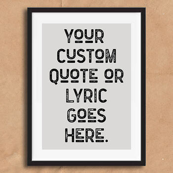 Custom Vintage Style Quote Print, 3 of 4