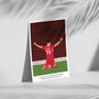 Mo Salah Liverpool Champions Commentary Print, thumbnail 3 of 4