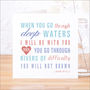 'I Will Be With You' Contemporary Bible Verse Card, thumbnail 1 of 4