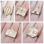 Wooden Travel Theme Rings, thumbnail 11 of 12