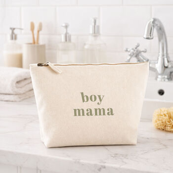Personalised Makeup Travel Bag Gift For New Mum Girl Mama Boy Mama, 2 of 12