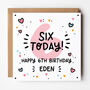 6th, 7th, 8th, 9th Birthday Card For Girls, thumbnail 1 of 7