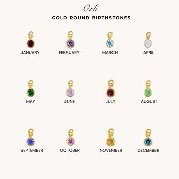 Gracie Gold Initial And Birthstone T Bar Necklace, 5 of 8