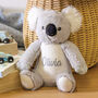 Personalised Koala Soft Toy Teddy Bear Children's Gift, thumbnail 2 of 6