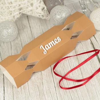 Personalised Diy Fillable Christmas Cracker, 3 of 8