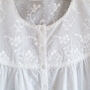 Women's White Cotton Nightdress Blondy, thumbnail 3 of 4