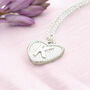 Dotted Heart Initial Charm Necklace, thumbnail 3 of 8