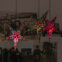 Set Of Three Handmade Paper Star Lanterns, thumbnail 3 of 5
