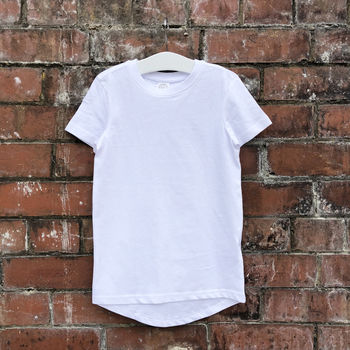 Children's White Subtle Slogan T Shirt, 3 of 3