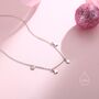 Sterling Silver Playing Card Suits Necklace, thumbnail 4 of 11