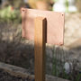 Personalised Solid Copper And Oak Favourite Spot Sign, thumbnail 3 of 3