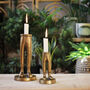 Gold Trouser Candle Holders Small And Large, thumbnail 6 of 6
