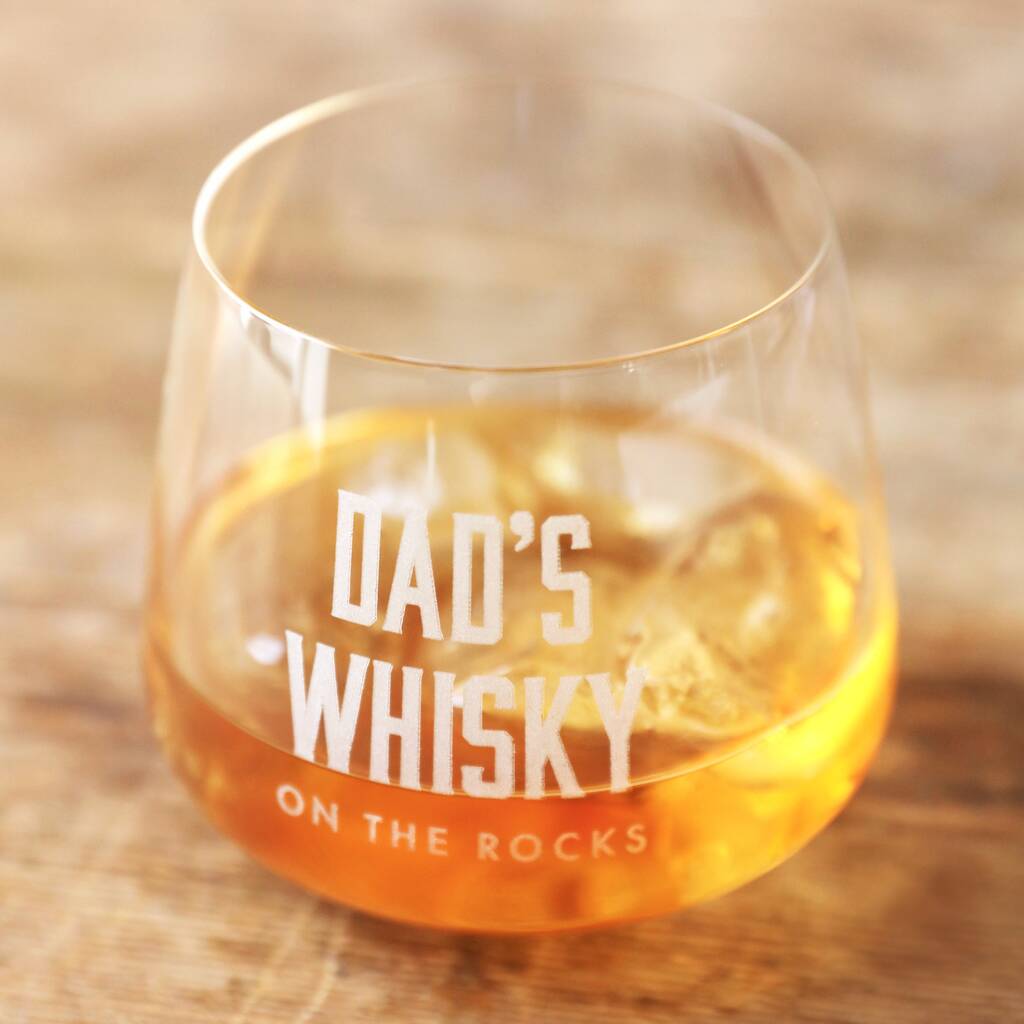Personalised On The Rocks Whisky Glass, 1 of 2