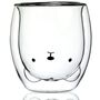 Cute Bear Double Walled Drinking Glass, thumbnail 3 of 7