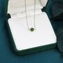 Sterling Silver Jade Bead Necklace, thumbnail 5 of 12