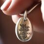 Personalised Silver Pebble Ashes Necklace, thumbnail 3 of 6