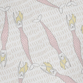 Pink Mermaid Wrapping Paper Roll Or Folded, 2 of 2