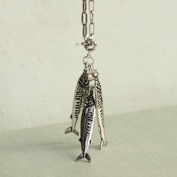 Gold Sardine Fish Necklace, 7 of 7