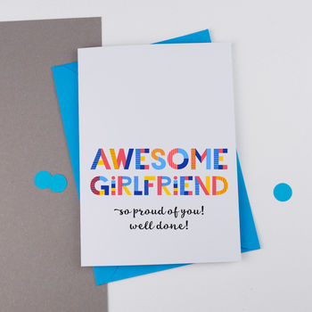 Awesome Girlfriend All Purpose Personalised Card, 2 of 2