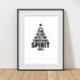 Personalised Get Into The Christmas Spirit Print, thumbnail 6 of 10