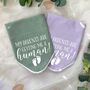 Pregnancy Announcement Dog Bandana Black/White, thumbnail 7 of 8