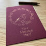Personalised Robin Bird Nest Gold Foil Card, thumbnail 2 of 12