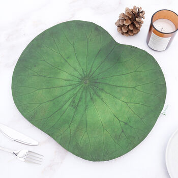 Vegan Lotus Leaf Placemats Set Of Four, 6 of 12