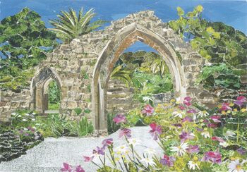 Tresco, Abbey Gardens Collage Art Print Card, 2 of 3