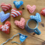 Cosy Christmas Hearts Knitting Pattern, thumbnail 1 of 2