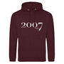 Personalised Year Hoodie – Original – Milestone Birthday Gift, thumbnail 5 of 12