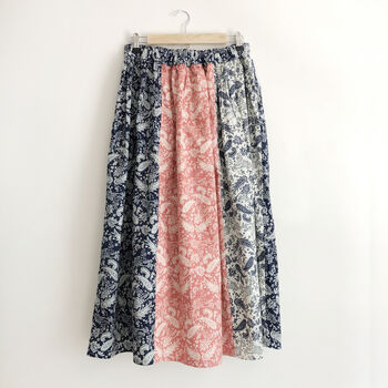 Paisley Print Cotton Midi Skirt, 6 of 6