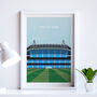 Manchester City Football Stadium Art Print Personalised Gift, thumbnail 1 of 5