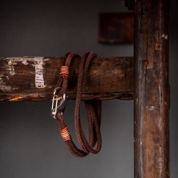 Men's Suede Leather Double Wrap Bracelet, 9 of 10