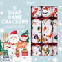 Festive Snap Family Game Christmas Crackers X Six, thumbnail 5 of 5