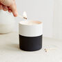 Scandi: Black Orka Candle Activated Charcoal And Matcha, thumbnail 2 of 3