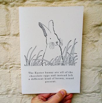 Joke 'Easter Bunny' Card, 3 of 5
