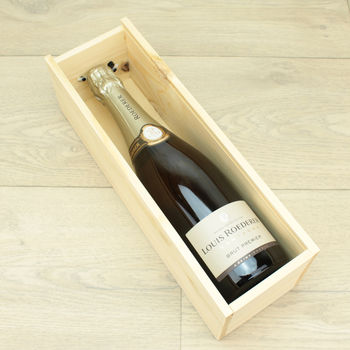 Personalised Any Text Wooden Bottle Box, 3 of 4