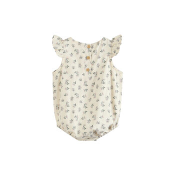 Angela Cream/Pink Floral Sunsuit, 2 of 7