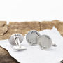 Personalised Sterling Silver Wedding Party Cufflinks, thumbnail 2 of 4