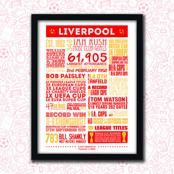 Liverpool Football Club Personalised Print, 5 of 5
