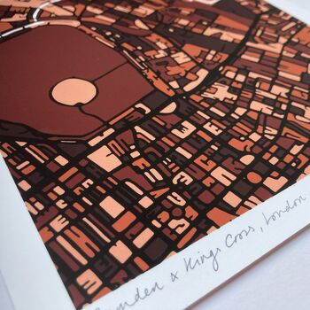 Personalised London Map Art Print Choose Your London Area 30 Locations Available, 12 of 12