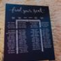 Large Personalised And Bespoke Chalkboard Table Plan, thumbnail 3 of 5