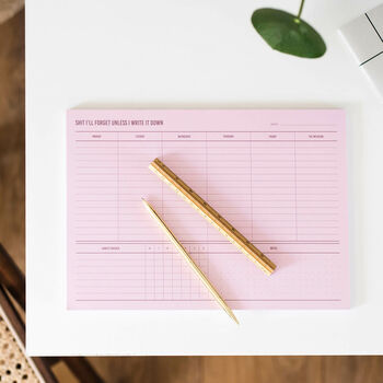 'Shit I'll Forget' A4 To Do List Deskpad, 3 of 6